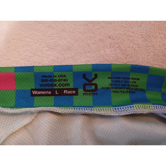 VOMAX CYCLING JERSEY Short Sleeve Zip up Women's Large Taos Cyclery Biking EUC - Picture 5 of 7